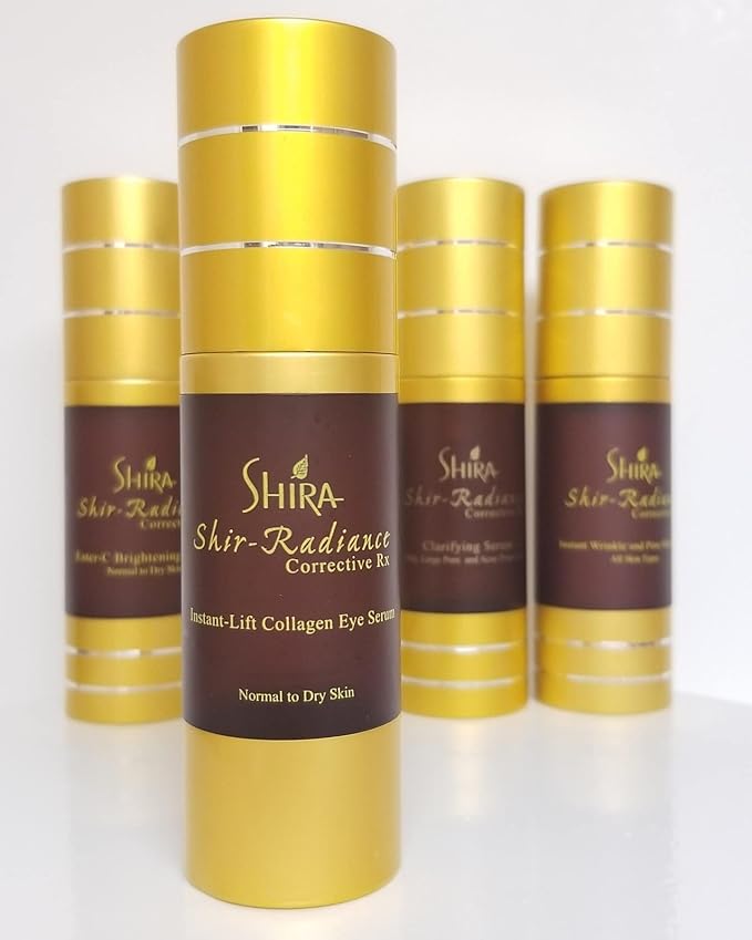 Shira Shir Radiance Corrective RX Instant-Lift Collagen Light-Weight Eye Serum Reduces Dark Circles Dullness Fine Lines and Wrinkles (30ml)-BrightBean Baby