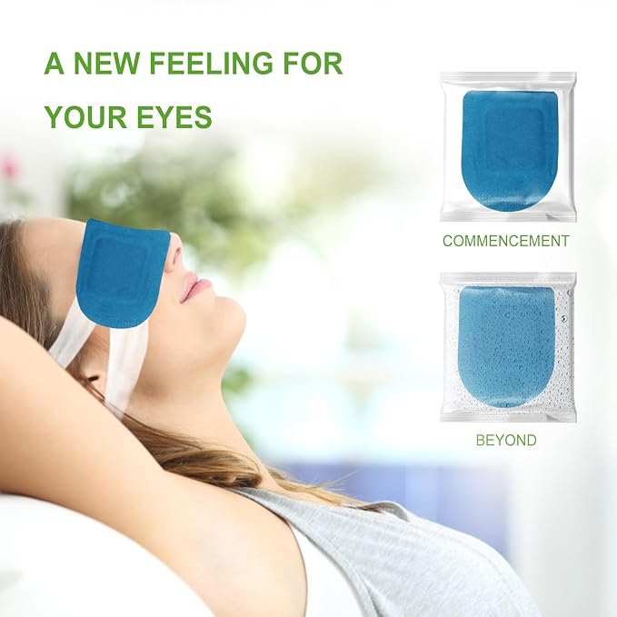 5PCS Steam Eye Mask, Relieve Eye Fatigue, Can be Used for Eye Relaxation, Jet Lag or Insomnia, Disposable Heated Steam Eye Mask, Rich in Nutrients Heated to Promote Absorption (Fragrance-Free)-BrightBean Baby