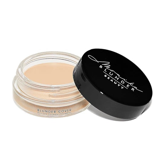 Monika Blunder Beauty - Blunder Cover Foundation/Concealer - Shade: 2 - Zwei - Fair, Soft Cool Pink Undertones - Clean Beauty, All-in-One, Cruelty-Free, Vegan - (2 - Zwei) - 0.62 oz-BrightBean Baby