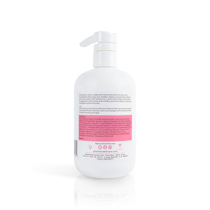 Hydrating Vegan Moisturizer with Vitamin E, Gotu Kola, and Pineapple – Age-Defying Face Cream for All Skin Types – Classic Moisturizer (16 oz)-BrightBean Baby