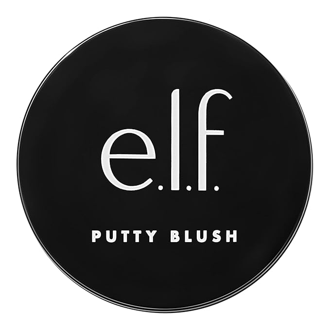 e.l.f. Putty Blush, Creamy & High-Pigment Formula For A Natural Glow, Delivers A Semi-Matte & Powder Finish, Vegan & Cruelty-Free, Caribbean-BrightBean Baby