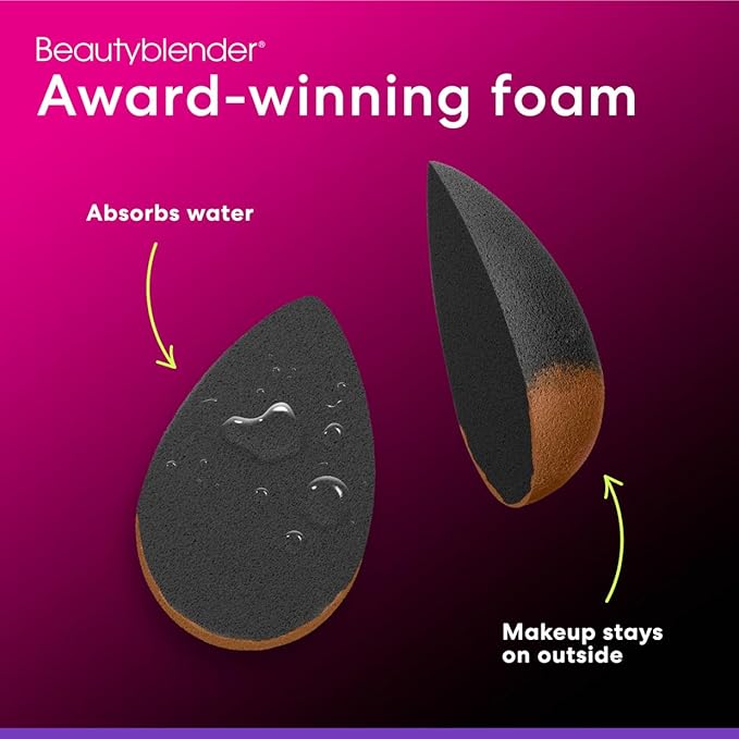 Beautyblender® | Pro Blender Makeup Sponge | Blend Liquid Foundations, Powders and Creams | Streak Free Application | Vegan, Cruelty Free | Made in USA-BrightBean Baby