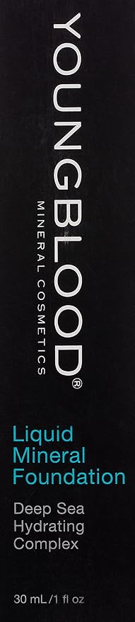 Youngblood Liquid Mineral Foundation, Shell, Dewy, Lightweight, Full Coverage, Vegan, Cruelty Free, Gluten-Free-BrightBean Baby