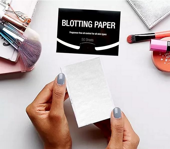 2 Pks FRAGRANCE-FREE Unscented Natural Abaca Blotting Paper - 100 Oil Blotting Sheets - Makeup Friendly UNISEX Oily Skin Shine Blotter Photography Zoom Meetings Travel Gym School - MADE IN TAIWAN-BrightBean Baby
