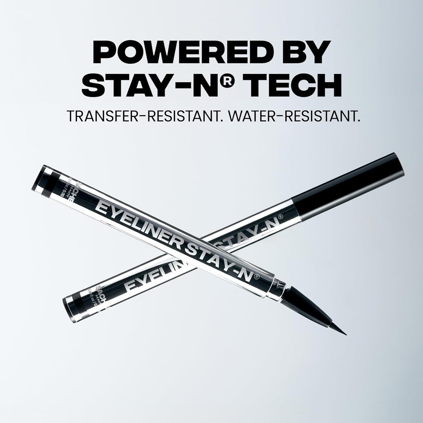 Sacheu Liquid Eyeliner STAY-N Long Wear Waterproof Eyeliner Pen with Ultra-Precise 360° Flexible Tip — Smudge-Proof Vegan & Cruelty-Free Eye Makeup, Eye’m Crisp-BrightBean Baby