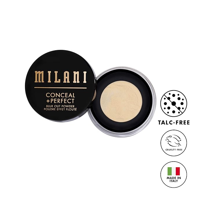 Milani Conceal + Perfect Blur Out Matte Setting Powder for All Skin Tones-BrightBean Baby