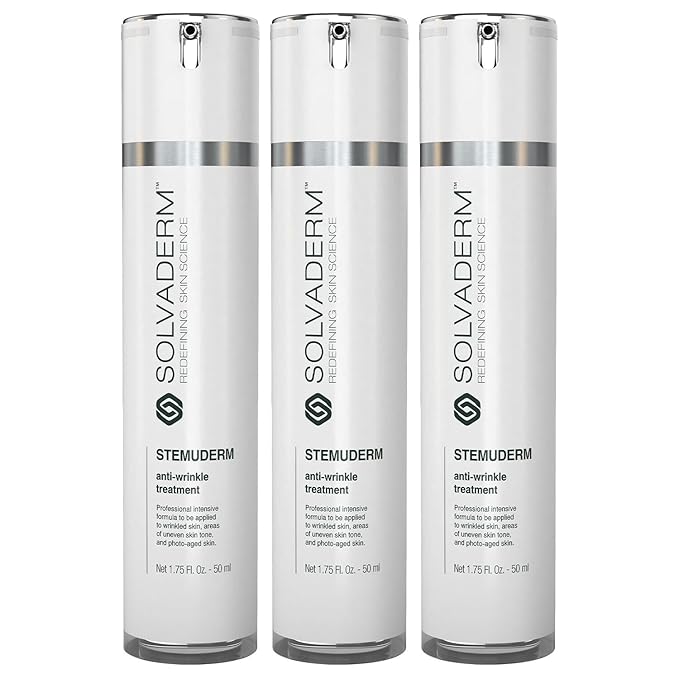 Stemuderm Face & Eye Cream - Anti Aging Skincare - Daily Moisturizer for Fine Lines, Wrinkles & Eyebags - Supports Production of Collagen & Elastin - Organic Stem Cell Complex - 1.7 oz (Pack of 3)-BrightBean Baby