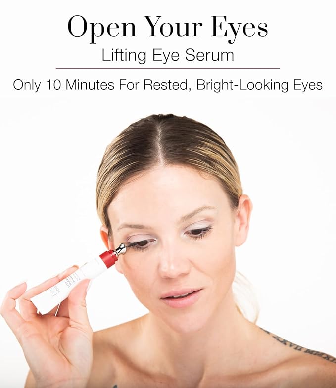 Hey Honey Open Your Eyes Lifting Eye Serum | Under Eye Cream for Dark Circles & Puffiness | Around The Eyes Hydration | Suitable For Sensitive Aging Skin | Delivers A Bright Rested look | 0.5 oz.-BrightBean Baby