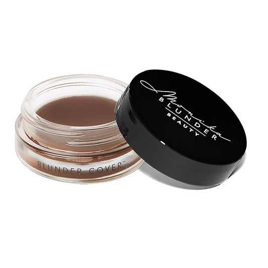 Monika Blunder Beauty - All-In-One Foundation/Concealer, Deep Dark Neutral/Warm Undertones, 10 - Zehn, 0.62 oz-BrightBean Baby