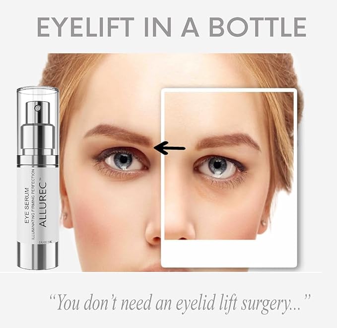 ALLUREC™ Eye Cream Serum: Illuminating Firming Perfection. Best Eye Serum Peptides Cream for Firming Lifting Eyelids Anti- Aging Winkles Bags Dark Circle Puffiness Total Effects.-BrightBean Baby