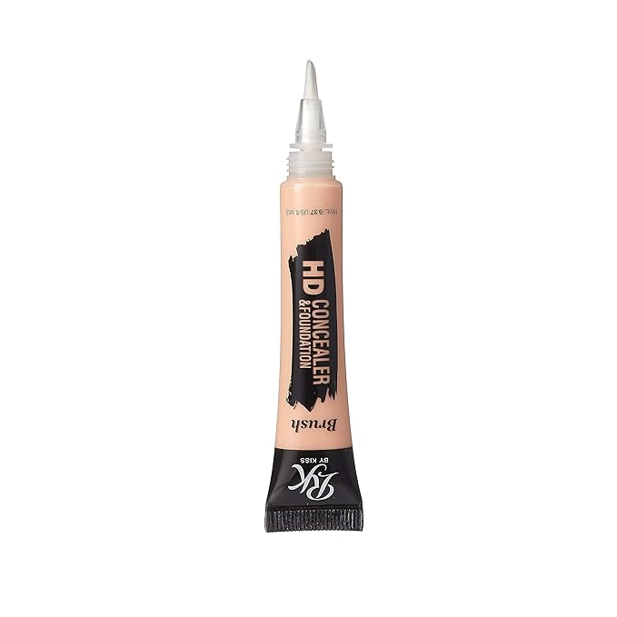 Ruby Kisses HD Concealer & Foundation Brush Flawless Full Coverage Face Makeup Lightweight Highlighter Long Lasting Under Eye Conceals Contour Corrector (Nude)-BrightBean Baby