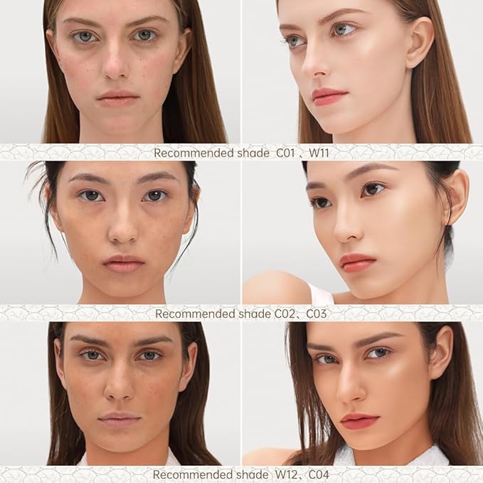 CATKIN Panda Land Full Coverage Cushion Fondation, Breathable Hydrating Nourishing Poreless Face Makeup Save for Sensitive Skin,Sheer Finish (W11 Light)-BrightBean Baby