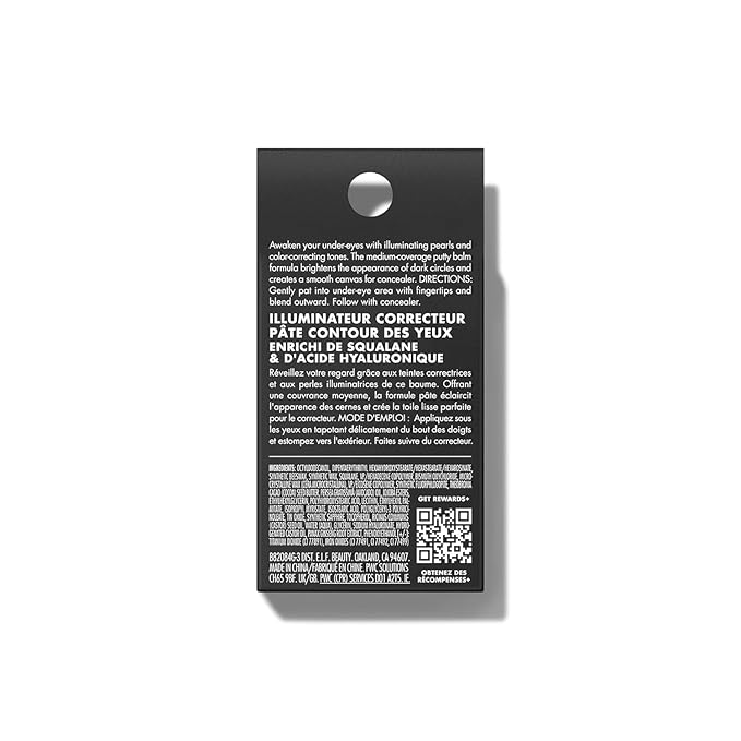 e.l.f. Putty Color-Correcting Eye Brightener, Under-eye Brightener & Primer Reduces Appearance Of Dark Circles, Vegan & Cruelty-Free, Fair-BrightBean Baby