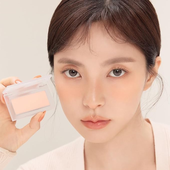 BBIA Ready To Wear Powder Cheek Blush 3 Color ā Buildable & Blendable Soft Blush for Cheeks, Matte & Shimmery Finish, Lightweight, Long-Lasting, Vegan, Korea Face Makeup, 0.19oz (03 POWDER APRICOT)