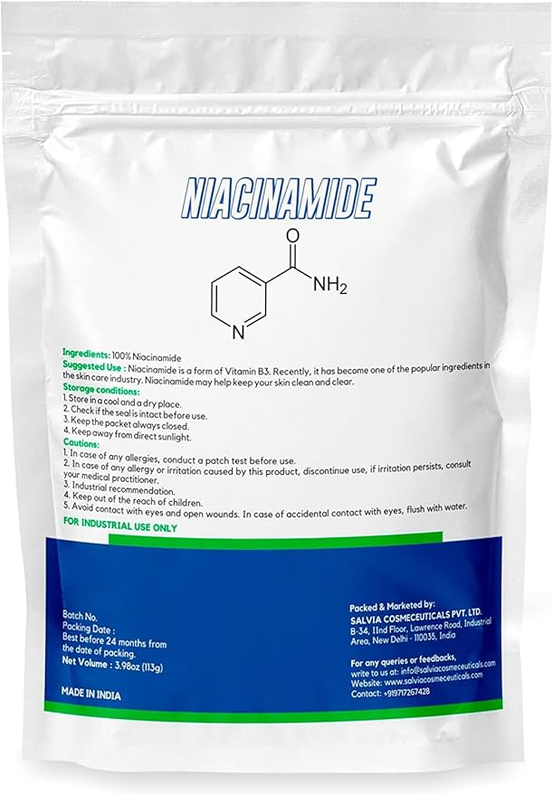 Niacinamide -3.9oz Pure Niacinamide Powder, Niacinamide Powder Cosmetic Grade, DIY Niacinamide Powder for Serum & Cream- Pack of 2-BrightBean Baby