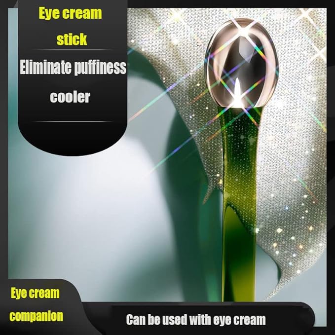 2 PCS Portable Eye Serum Cream Applicator Eyes Massage Tool, Can Be Used As Eyes Cream Spoon, Reduce Eye Swelling Flannel small gift bag-BrightBean Baby