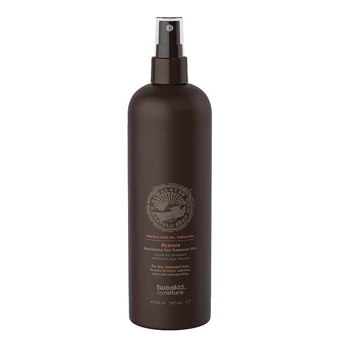 Tweak’d by Nature - Restore Revitalizing Hair Treatment Mist, Strengthens and Protects Hair for Soft Feel and Healthy Shine, Cruelty Free (16 ounces)-BrightBean Baby