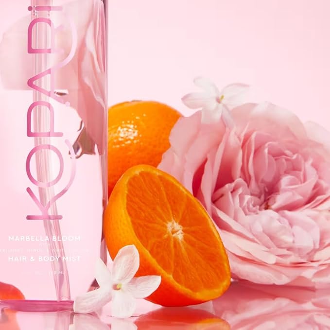 Kopari Hair & Body Mist Marbella Bloom, Long-Lasting Bright Inviting Floral, Blend of Neroli & Bergamot, with a Touch Of Cardamom and Vetiver, 4 oz-BrightBean Baby