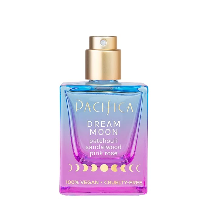 Pacifica Dream Moon Womens Spray Perfume 1 fl oz – Long-Lasting Floral Woody Fragrance for Her - Rose, Patchouli, Sandalwood – 100% Vegan, Cruelty-Free, Phthalate-Free Fragrance-BrightBean Baby