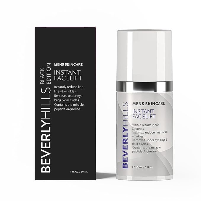 Beverly Hills Mens Instant Facelift and Eye Serum Treatment for Dark Circles, Puffy Eyes, and Wrinkles-BrightBean Baby