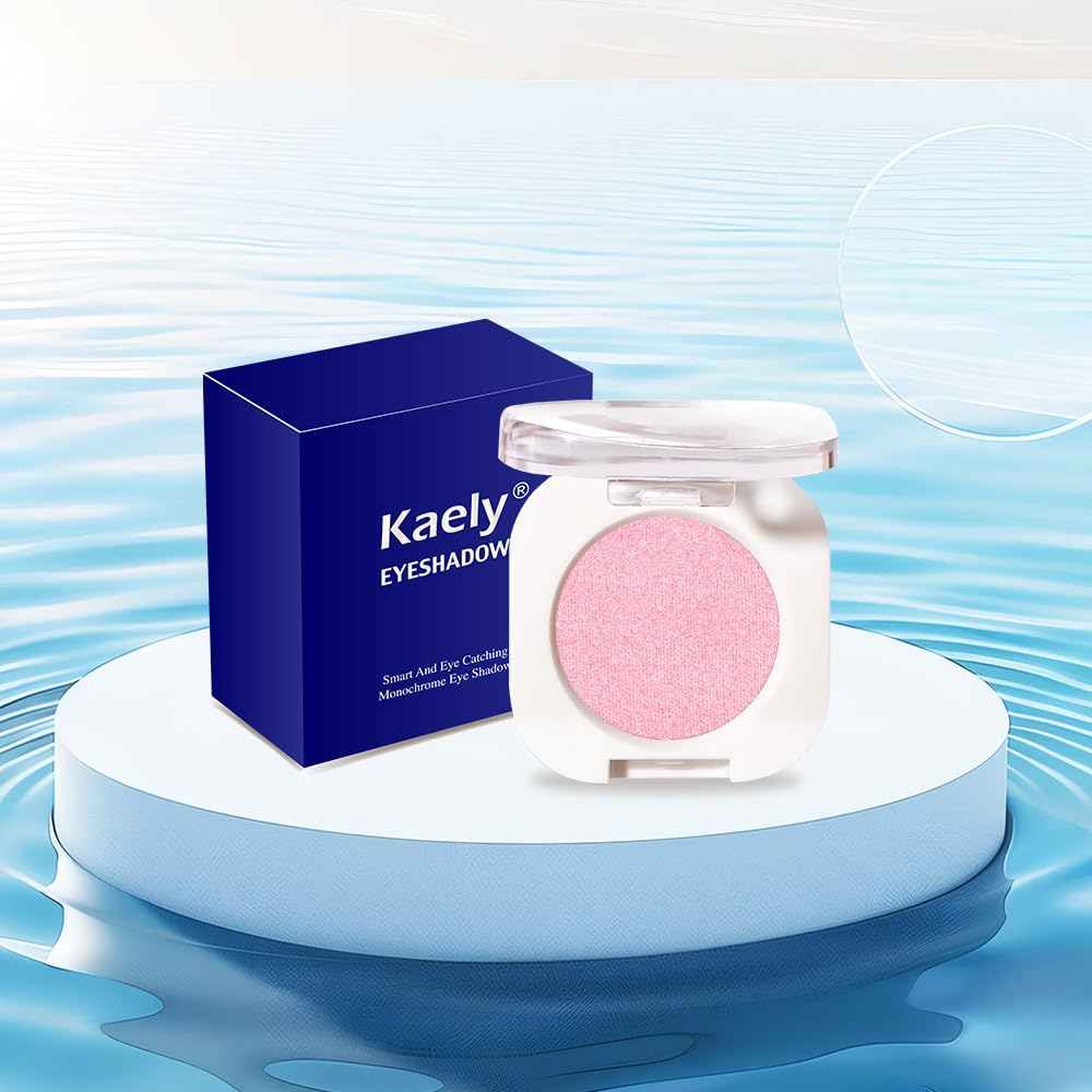 Single Glitter Shimmer Sparkle Eye shadow Palette Makeup, Pink Shimmer Eyeshadow for Women, Pigmented Waterproof Sombras Para Ojos, Vegan, Talc, Paraben & Cruelty Free, 29-BrightBean Baby