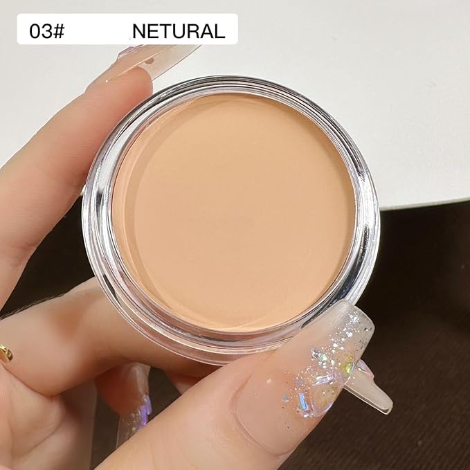 7 Color Solid Concealer Full Coverage Correcting Cream Concealer Waterproof Long-lasting Under Eye Concealer for Dark Circles Color Corrector Pro Concealer (Color 03)-BrightBean Baby