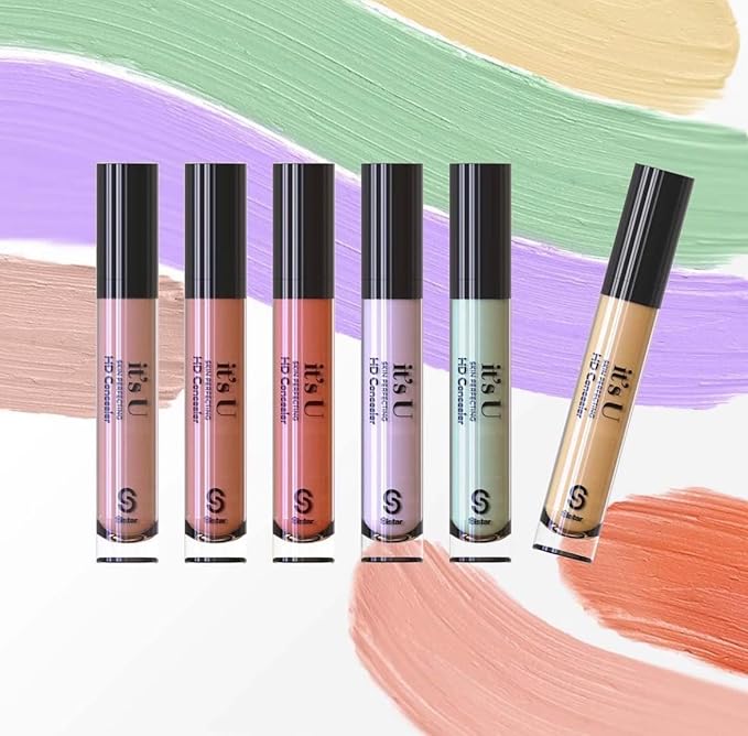 SISTAR It's U Skin Perfecting Conceal HD Contour Color Corrector Full Coverage Smooth and Flawless (Peach)-BrightBean Baby