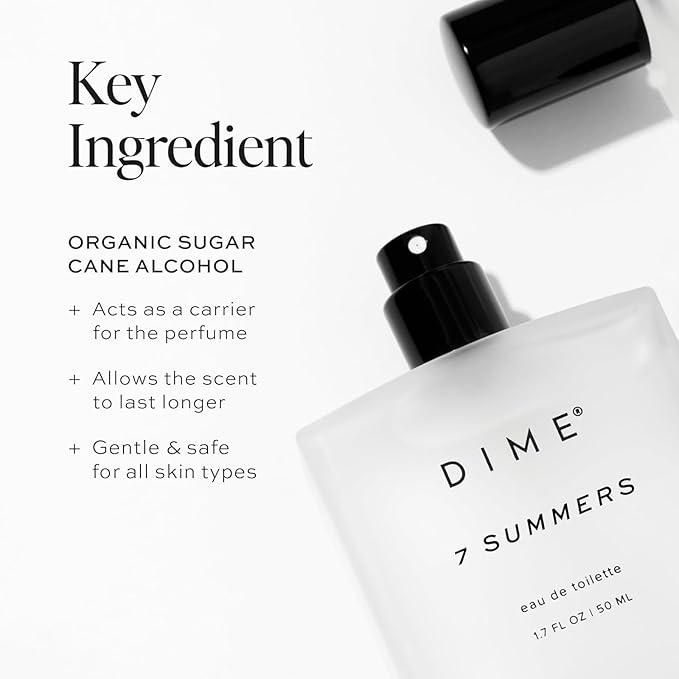 Dime Beauty 7 Summers Perfume for Women, 1.7 oz / 50 ml - Sweet Floral Scent, Clean Fragrance Eau de Toilette, Hypoallergenic-BrightBean Baby