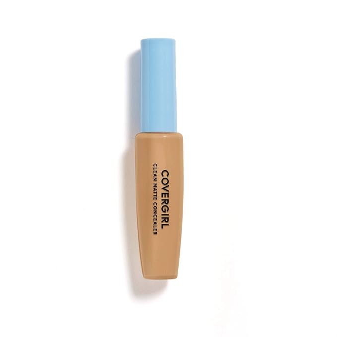 COVERGIRL - Clean Matte Concealer, Oil-Free, Lightweight Formula, Blendable, Natural-Looking Coverage, 100% Cruelty-Free-BrightBean Baby