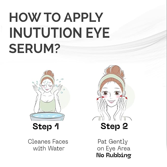 Intuition Eye Serum | Vitamin E, Cucumber Seed Oil And Hyaluronic Acid | Eye Serum for Wrinkles, Finelines and Dark Spots | Best Eye Serum For All Skin Types (30 ML)-BrightBean Baby