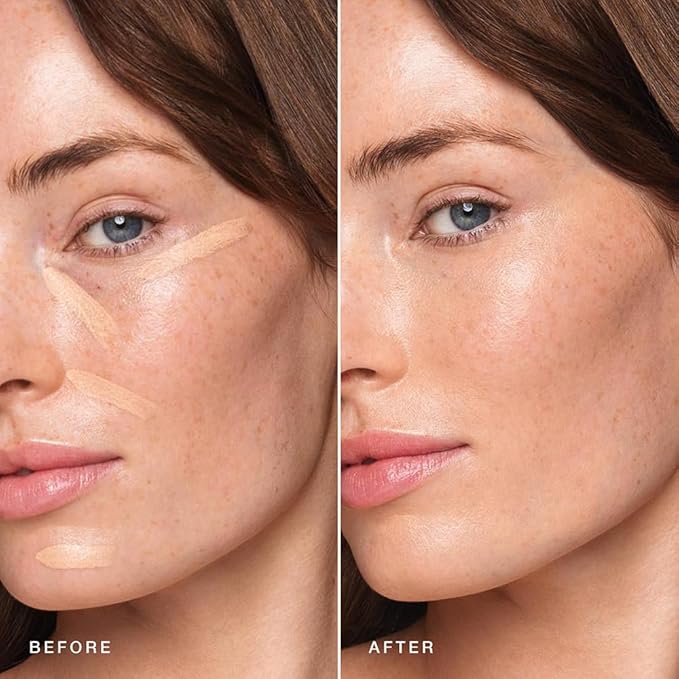 Jouer Essential High Coverage Concealer Pen - Under Eye Concealer for Dark Circles - Brightening Makeup for Eye Circles - Color Corrector Eye Primer with Hyaluronic Acid and Vitamin E-BrightBean Baby