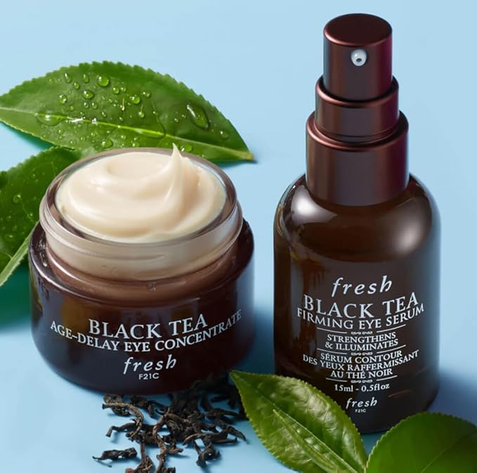 Black Tea Age-Delay Eye Concentrate Cream and Firming Eye Serum .5oz / 15mL-BrightBean Baby