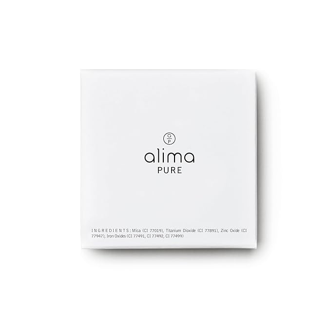 Alima Pure Matte Foundation Loose Mineral Powder Foundation Makeup, Loose Powder Makeup Oil Free Talc Free Powder, Natural Makeup Mineral Foundation Full Coverage Natural Foundation Powder .15 oz/4.5g-BrightBean Baby