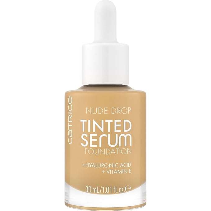 Catrice | Nude Drop Tinted Serum Foundation | Lightweight, Hydrating, Buildable Coverage | Enriched with Hyaluronic Acid & Vitamin E | Vegan & Cruelty Free (038W)-BrightBean Baby