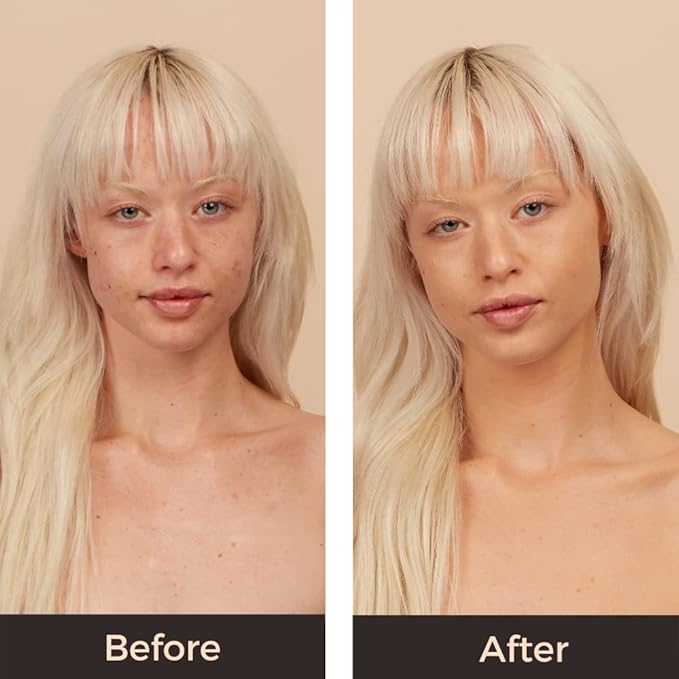 Monika Blunder Beauty - Blunder Cover Foundation Concealer - Shade: 3.5 - Drei.5 - Light/Medium, Neutral with Subtle Pink Undertones - Clean Beauty, All-In-One, Cruelty-Free - 0.62 oz-BrightBean Baby
