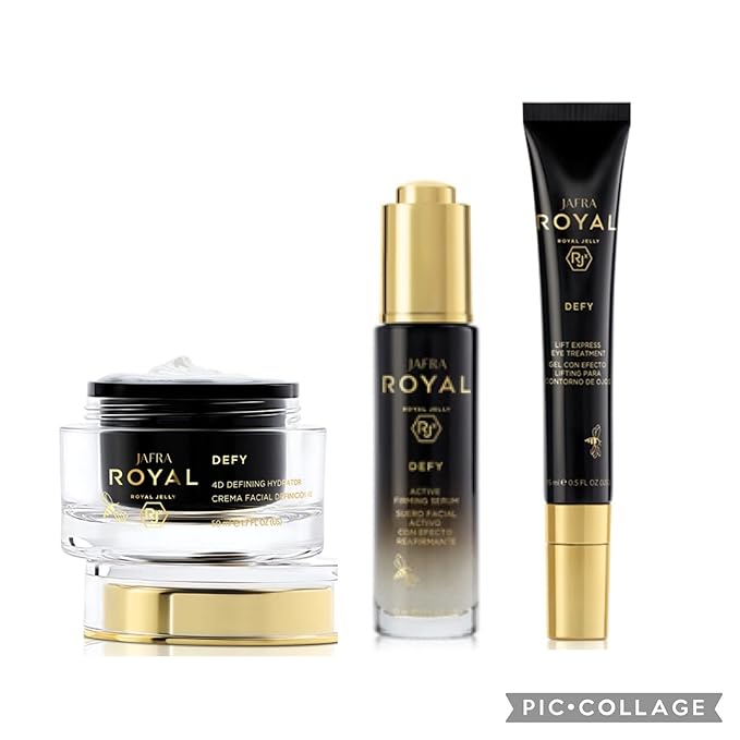 Jafra Royal Jelly Defy Trio-4D Defin Hydrator/Active Firming Serum/Eye Treatment-BrightBean Baby