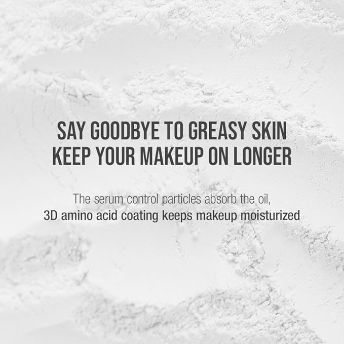 Translucent Set Finishing Powder - Sebum Control Face Loose Powder, Matte & Silky Finish, Lightweight, Long-lasting, Korean Makeup, 0.24 Oz. (02 Skin Beige, 0.24 Oz.)-BrightBean Baby