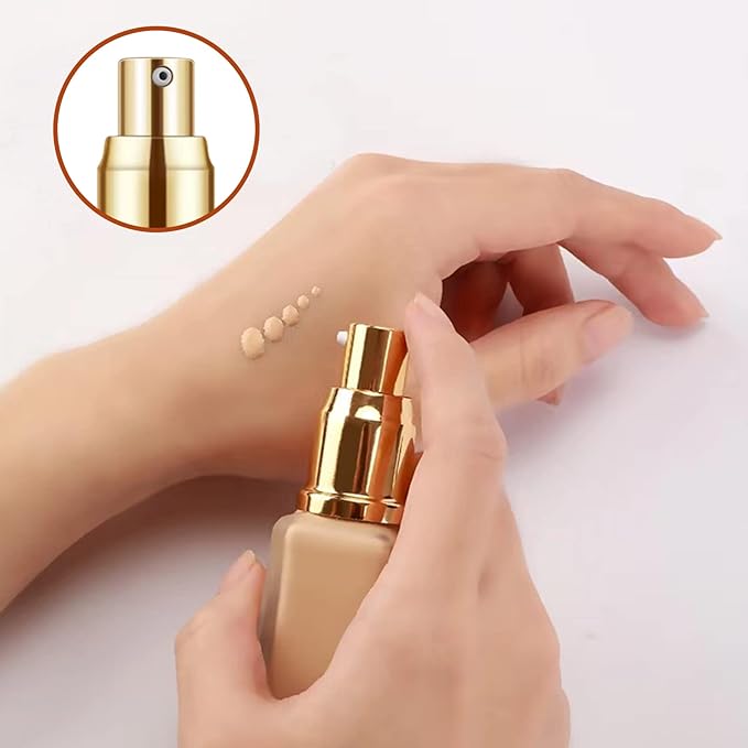 Chris.W 2Pack Foundation Pump for Estee Lauder Double Wear Foundation(Gold)-BrightBean Baby
