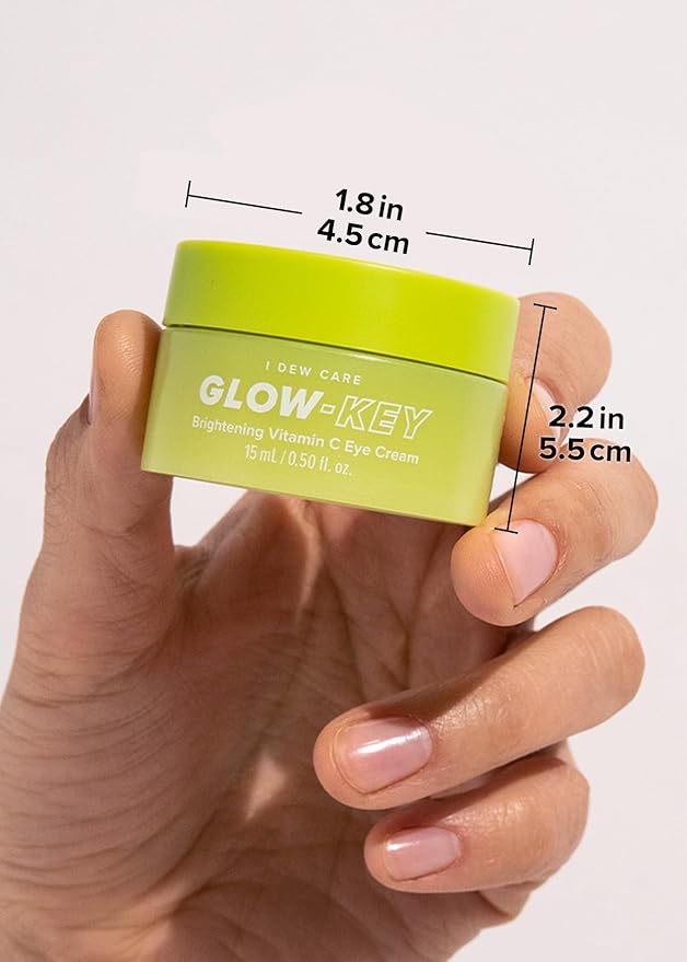 I DEW CARE Vitamin C depuffing Eye Cream with Eye Roller Set | Korean Skin Care Dark Circles Under Eye Treatment with Hyaluronic Acid, Niacinamide | 0.50 Fl Oz | Not Tested on Animals-BrightBean Baby