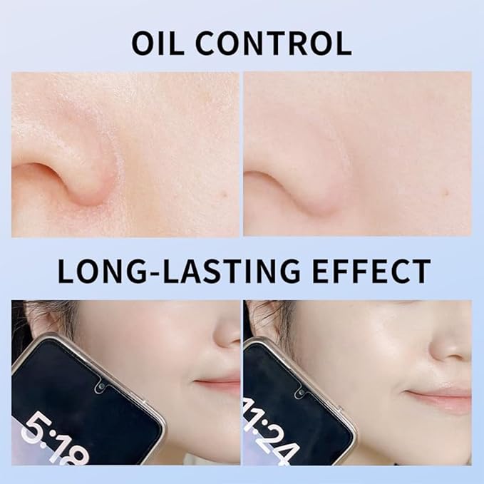 Oil Control Face Pressed Powder,Matte Smooth Setting Powder Makeup,Waterproof Long-Lasting Makeup Setting Powder,Oil Control Flawless Finish,Lightweight,Residue-Free (01 CALASSIC IVORY)-BrightBean Baby