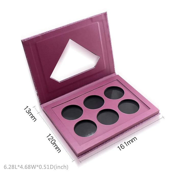 Medium-Sized Magnetic Makeup Palette with Diamond-Shaped Transparent Window-BrightBean Baby