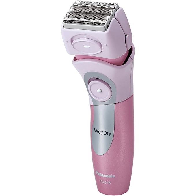 Panasonic Electric Razor for Women with Bikini Trimmer Attachment, Cordless Close Curves 4-Blade Electric Shaver with Wet or Dry Operation and Pop-Up Trimmer – ES2216PC (Pink)-BrightBean Baby
