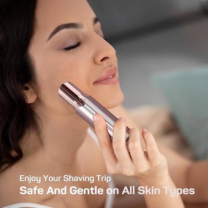 Facial Hair Removal for Women(as seen on tv), Gurelax Rechargeable Facial Hair Remover, Hair Removal Device for Face, Lip, Chin