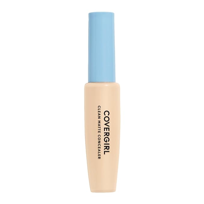 COVERGIRL - Clean Matte Concealer, Oil-Free, Lightweight Formula, Blendable, Natural-Looking Coverage, 100% Cruelty-Free-BrightBean Baby