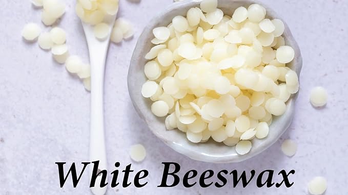 Bulk White Beeswax Pellets 5lb, Pure, Natural, Cosmetic Grade, Organic, Bees Wax Pastilles, Triple Filtered, Great For Candle Making, Soap, Food Wrap, DIY Projects Lip Balms, Lotions, and More!-BrightBean Baby