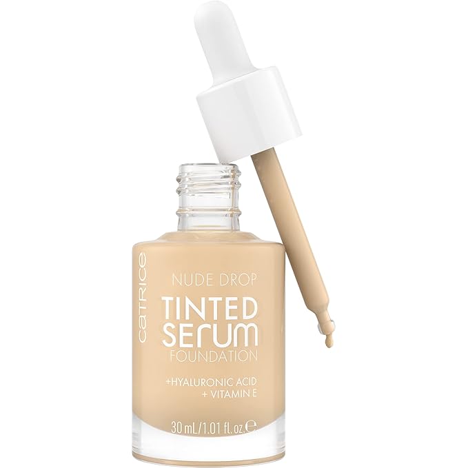 Catrice | Nude Drop Tinted Serum Foundation | Lightweight, Hydrating, Buildable Coverage | Enriched with Hyaluronic Acid & Vitamin E | Vegan & Cruelty Free (004N)-BrightBean Baby