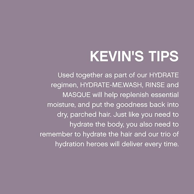 KEVIN.MURPHY HYDRATE-ME.WASH - Hydrating Shampoo for Natural & Coloured Hair - For Dull, Parched & Dry Hair - Deep Nourish Shampoos - 250 ml / 8.4 fl oz-BrightBean Baby