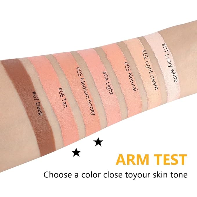 Kaely 2Pcs Pot Concealer Full Coverage Set,under Eye Brightener Concealer for Conceals Dark Circles,Waterproof Foundation Face Makeup Brush Kit,Color Correcting Concealer,05+06-BrightBean Baby