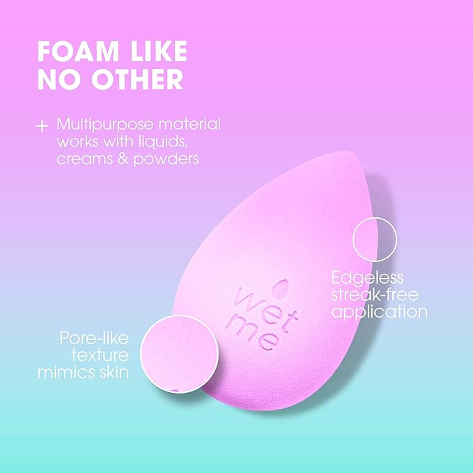 Beautyblender® | Wave Color Changing Blender Makeup Sponge | Blend Liquid Foundations, Powders and Creams | Streak Free Application | Vegan, Cruelty Free | Made in USA-BrightBean Baby