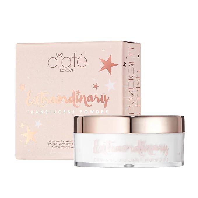 Ciaté London Extraordinary Setting Powder Translucent White, for Long-Lasting Makeup & Soft-Focus Blurring Complexion, Oil Control, Talc-Free & Vegan Formula Suitable for All Skin Tones-BrightBean Baby